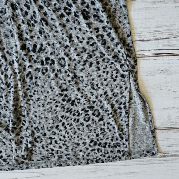 Old Navy Leopard Print Halter Gray Midi Dress sz Large - Picture 4 of 6